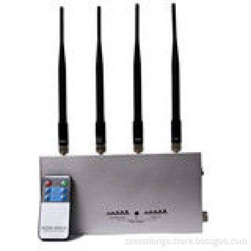 4 Antennas Remote Control Jammer For Custom , 1 - 15m Jamming Range
